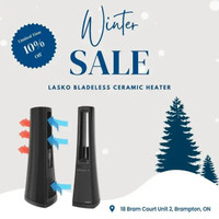 Winter Sale for Heaters - Lasko Bladless Ceramic 1500 W - AW310