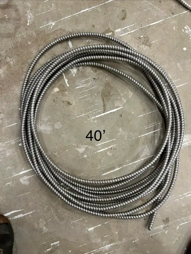 14/2 Armoured Cable (AC90 / BX) – 45 ft Total