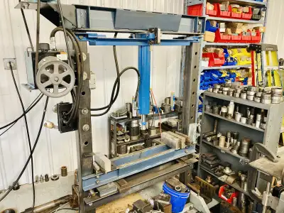 Hydraulic press for wheel bearing, bushing, and balljoint, View more