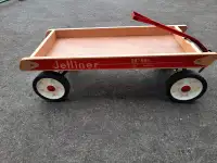 Vintage Raleigh Jetliner 38" wooden children's wagon