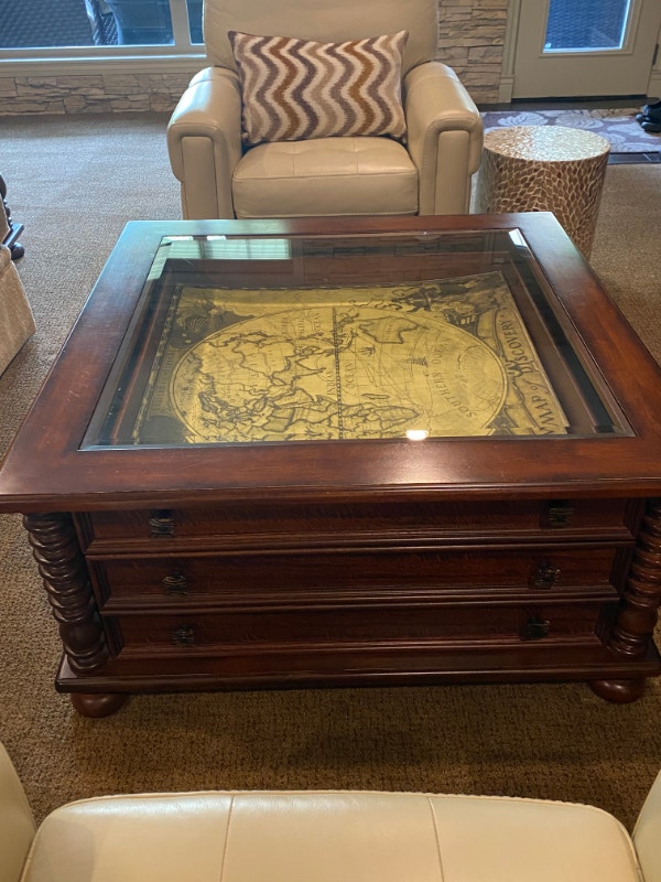 National Geographic Collection World Map Coffee & Side Tables Coffee