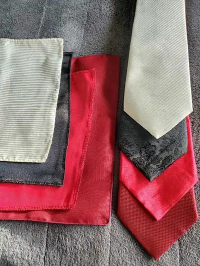 BRAND NEW CLASSIC TIE & MATCHING POCKET SQUARE/KERCHIEF SETS, View more