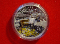 2014 $20 PURE SILVER COIN - THE CARIBOU