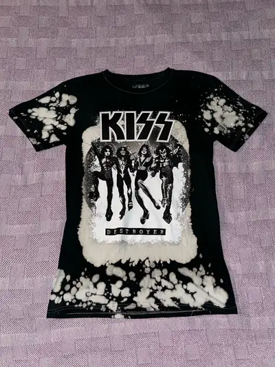 kiss destroyer bleach washed t shirt size Small, View more