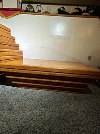 Vintage* Teak wood coffee table and side tables