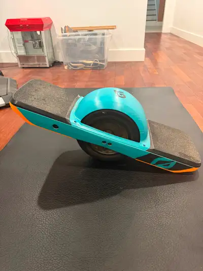 Get your ride on! This model goes up to 50km on one charge. Under 20 km on it
