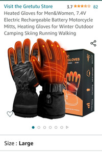 HAND GLOVES HEATED NEW 