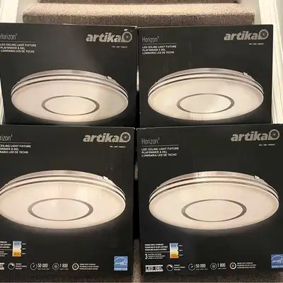 LED Ceiling Light 13" – Flush Mount, Dimmable, 1800 Lumens, 3 CC, View more