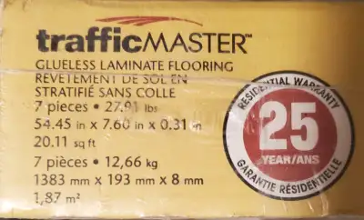 Laminate flooring - 115 sq ft, View more