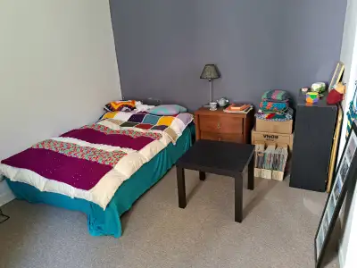 Bonjour, Je sous-loue de septembre à décembre 2025 ma chambre dans une colocation de 2 personnes sit...