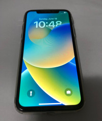 iPhone X black with new screen.