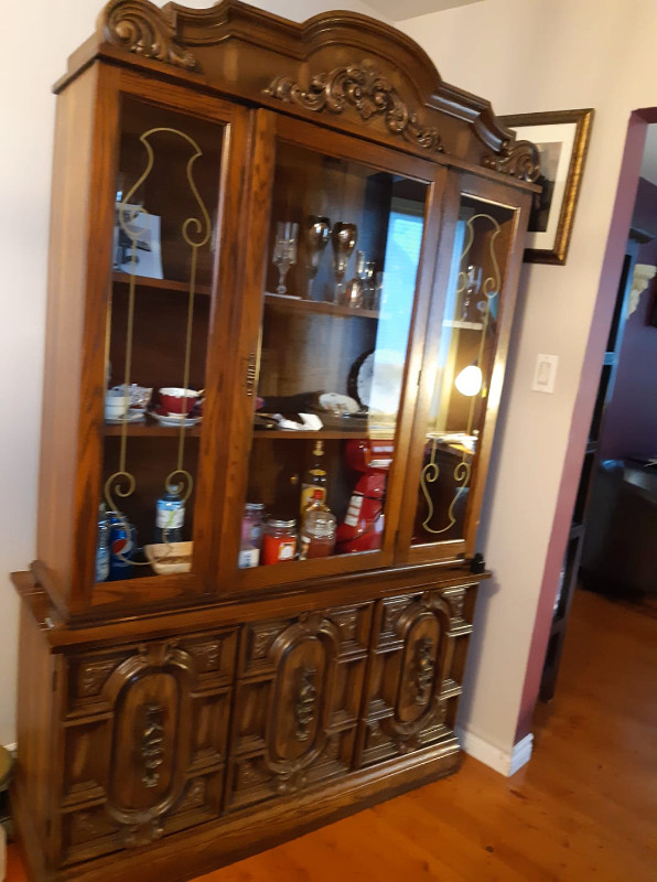 Wood display cabinet in Hutches & Display Cabinets in North Bay
