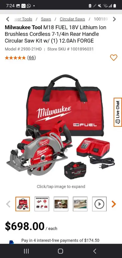 Milwaukee saw, View more