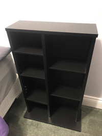 Black bookshelf