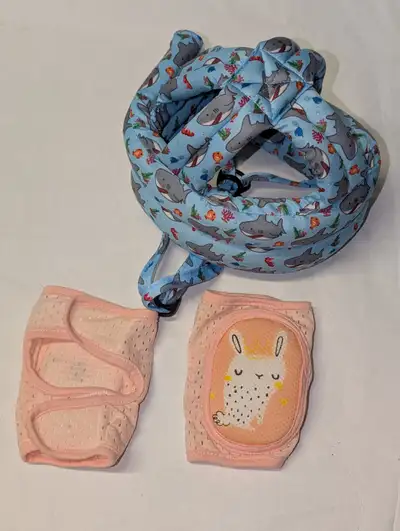 Baby Toddler Learns Walking Safety Helmet, Harness & Kneepads, View more