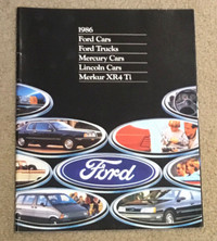 1986 Ford/Mercury auto  Brochures for Sale