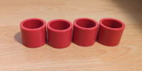 Brand New Red Napkin Rings (4)
