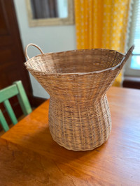 Large Wicker Basket with Handles