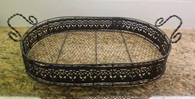Vintage Iron Serving Tray, View more