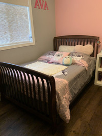 Double Bed, Dresser with Bookshelf and Chest - 3 PC