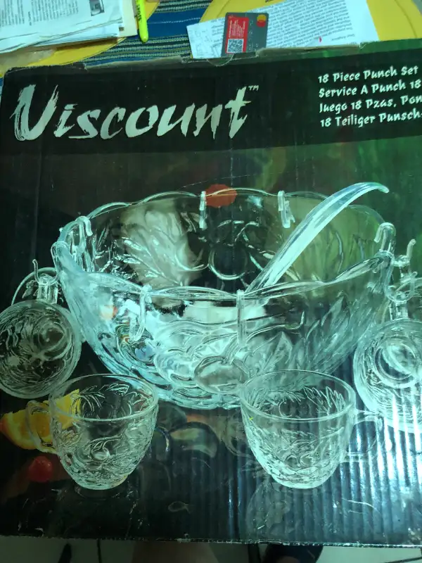 431 Viscount Punch Bowl set $2565565390660610120