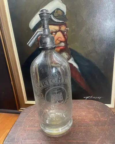 Wrights seltzer bottle, View more