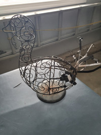 Decorative wire  Chicken and Egg Basket