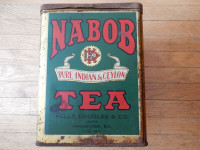 Vintage Nabob Tea can