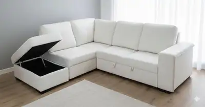 IKEA Corner Sofa Bed with Storage, View more