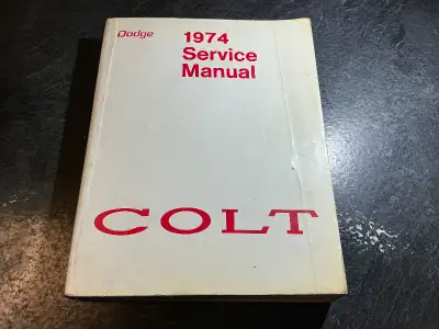1974 Dodge Colt Service Manual GT Hardtop Coupe Sedan Wagon, View more