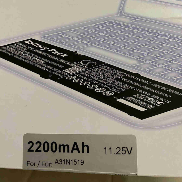 A31N1519 11.25V Camerinos Sino Laptop Battery  in Laptops in Cambridge