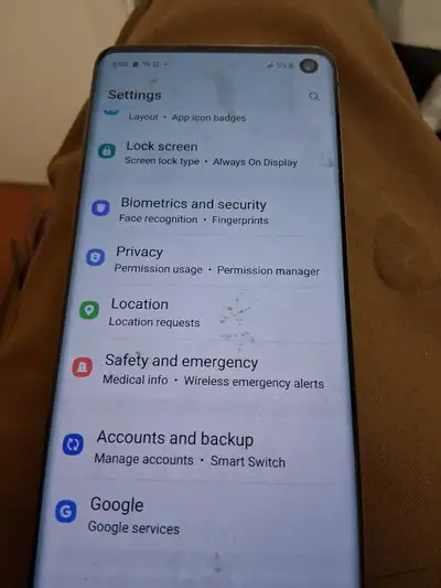 samsung s10 128g , View more