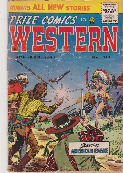 Prize Comics Western - Issue #112 (July 1955) -Golden Age Comic, View more