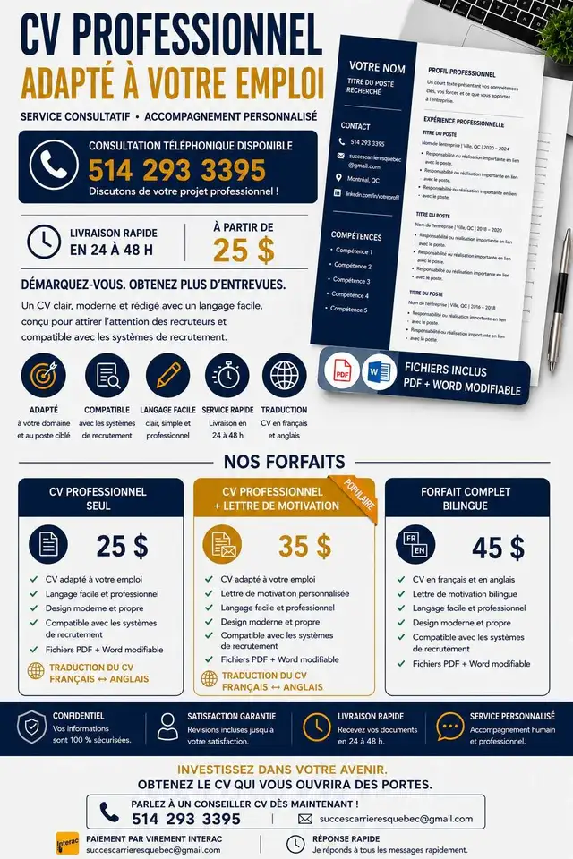 Professional CV – Fast Service484993824688056321