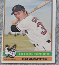 1976 O-Pee Chee Chris Speier Baseball Card No. 630