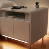 Sobro Smart Side Table with Fridge in White (Used) St. Catharines Ontario Preview