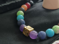 7 Chakra Tree of Life Natural Stone Beads Bracelet
