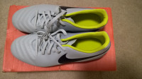 New Nike Tiempo cleats unisex, size 10 for women and 9 for men.