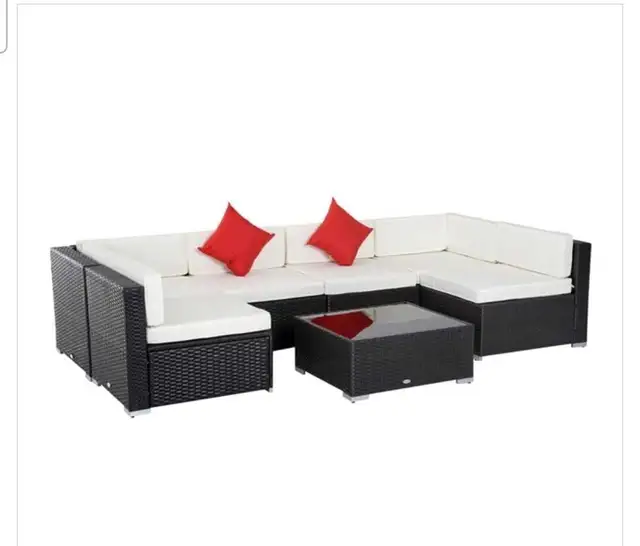 6-Seater Modular Patio Set w/ Coffee Table in Patio & Garden Furniture in Vancouver - Image 3