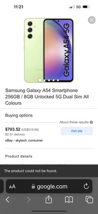 Samsung A54 8 gb ram dual sim 5g green 128 gb brand new conditio