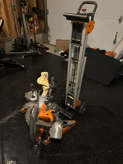 Riggid 12 inch Dual  Bevel  Sliding Mitre Saw and stand , View more