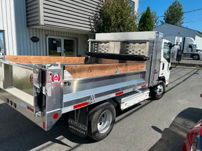 Equifab Aluminum Landscape Dump Bodies available! -Power pack with telescopic hoist -Adjustable tarp...
