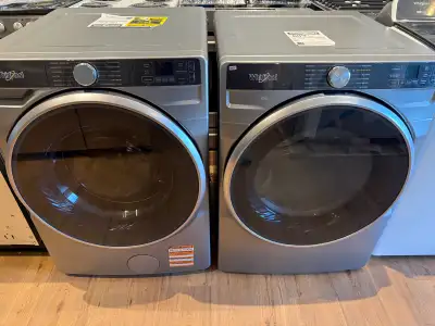 whirlpool Washer dryer set open box full size premium color , View more