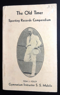 The Old Timer Sporting Records Compendium vintage sports Boxing