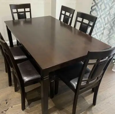 Wooden Dining Table with 6 Chairs set, View more