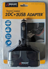 Travel Charge 2DC+2 USB Adapter