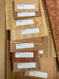 Exotic veneer wood woodworkers stock materials
