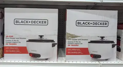 BLACK+DECKER 2-in-1 Rice Cooker and Food Steamer, 28 Cup, 14 Cup, View more