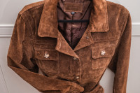 Brown Suede Lady's Jacket