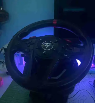 Thrust master steering wheel and pedals OFFER NOW ITS YOURS , View more